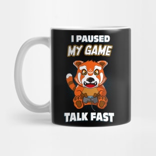 Gaming Red Panda Game Paused Funny Gamer Mug